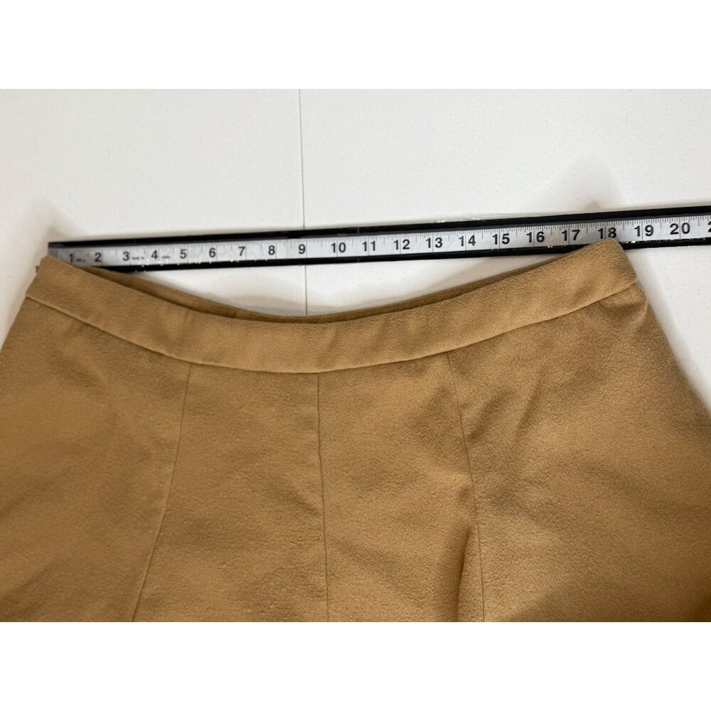 SHEIN Curve Flare Skirt Tan A Line Mini Soft Academia Old Money Size 2XL - Picture 6 of 7